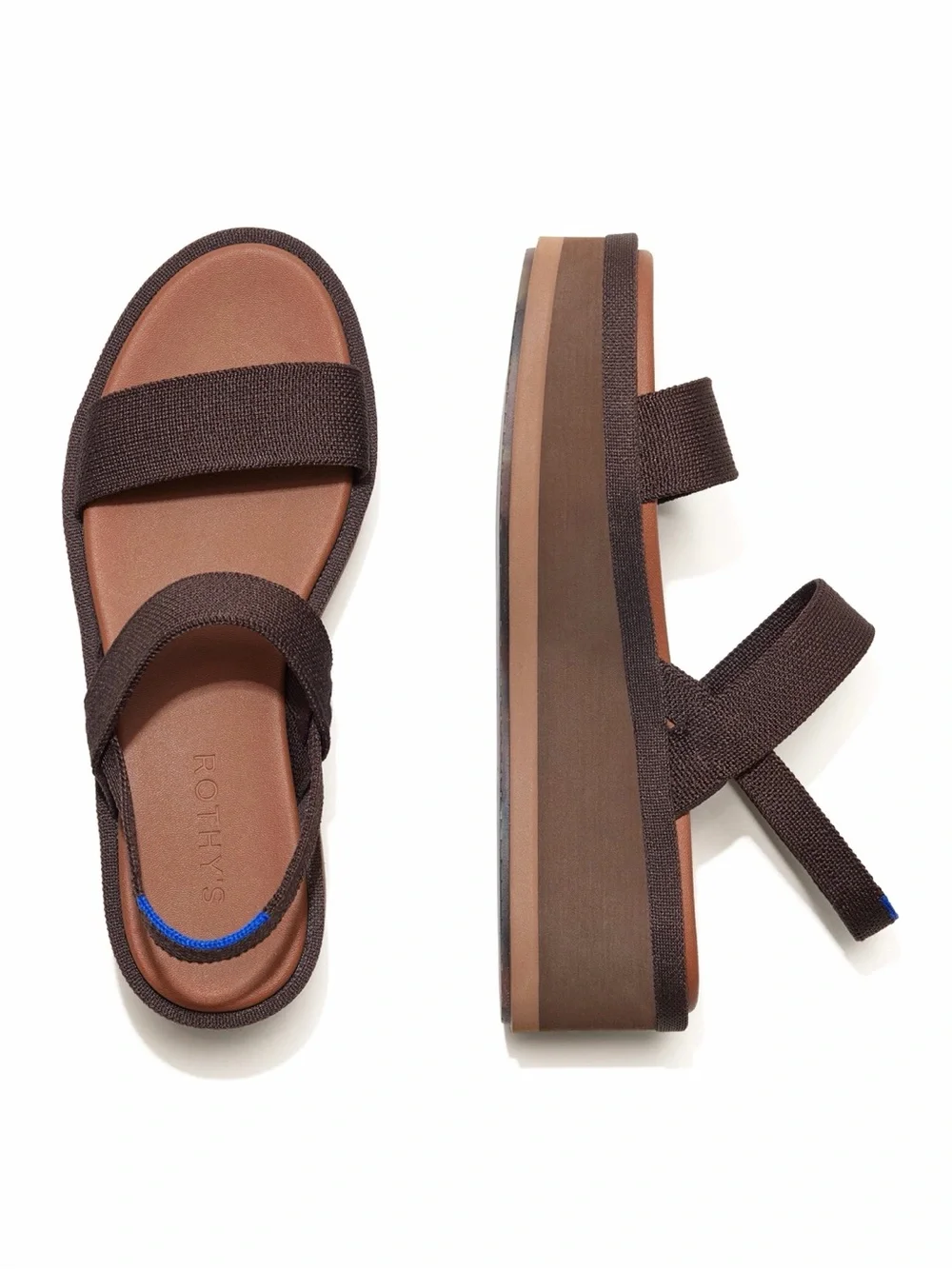 Rothy's Brown Platform Sandals